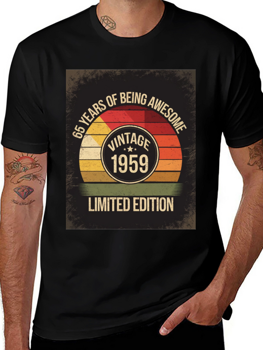 Vintage 1959 Limited Edition 65th Birthday T-Shirt