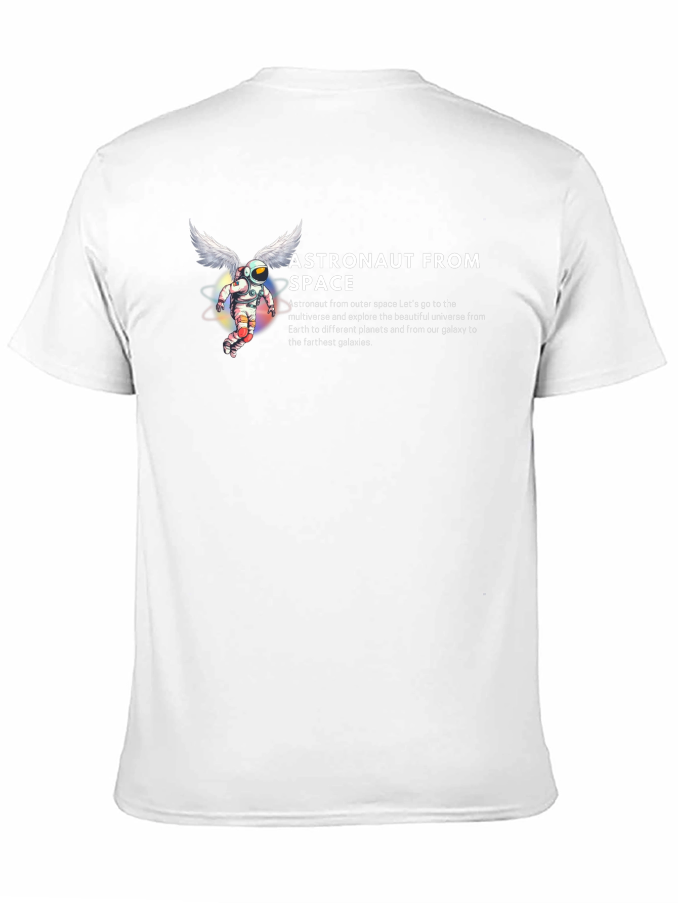 Astronaut From Space Black Graphic T-Shirt