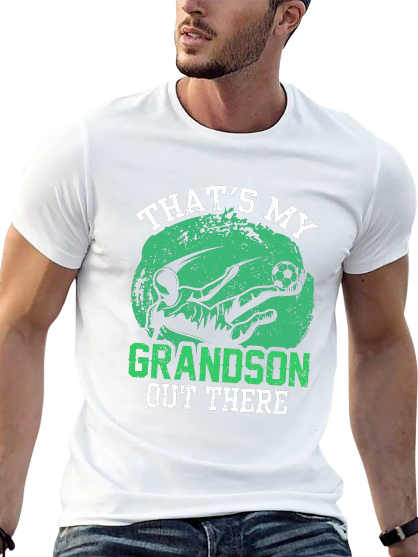 Thats My Grandson Soccer Graphic T-Shirt