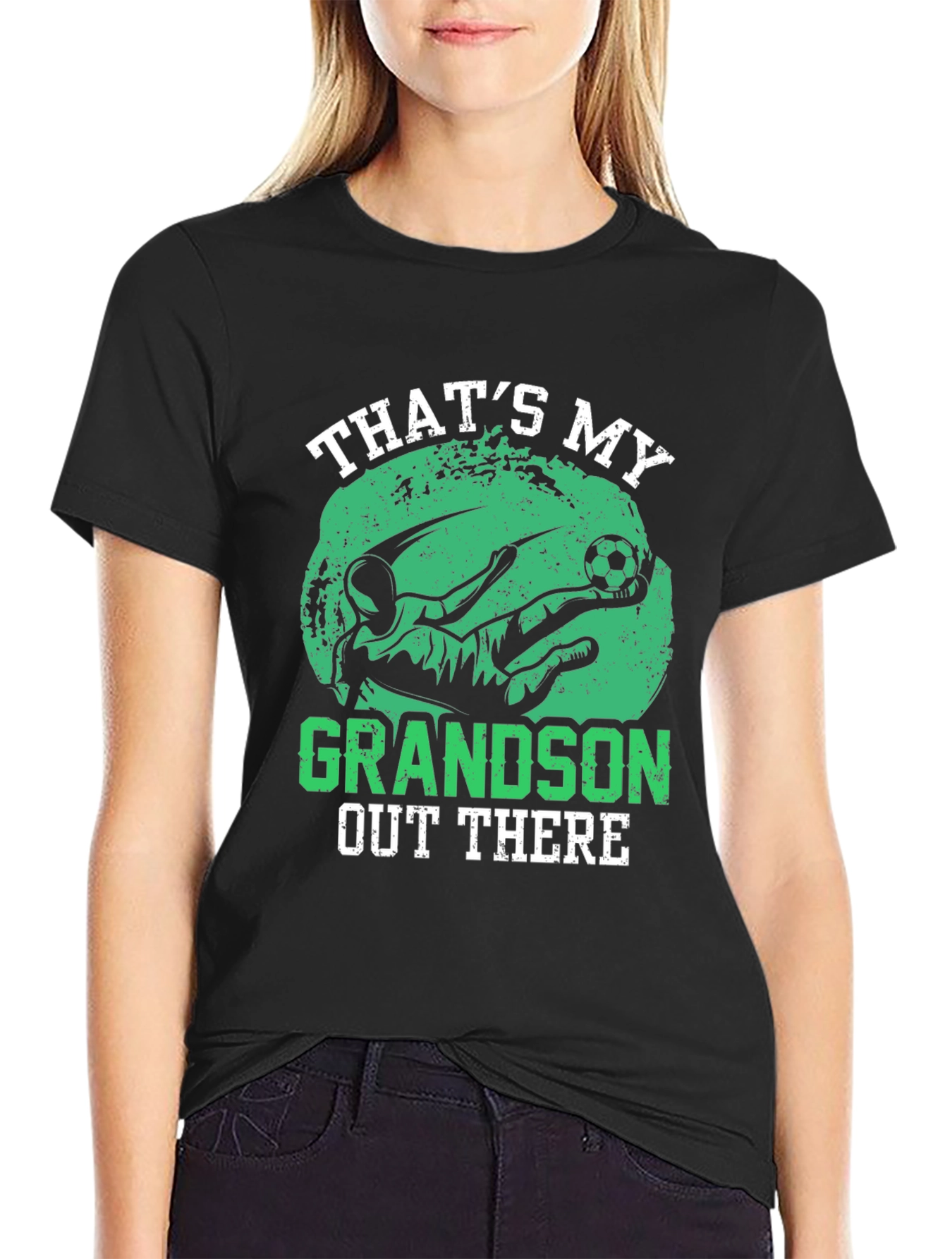 Thats My Grandson Soccer Graphic T-Shirt