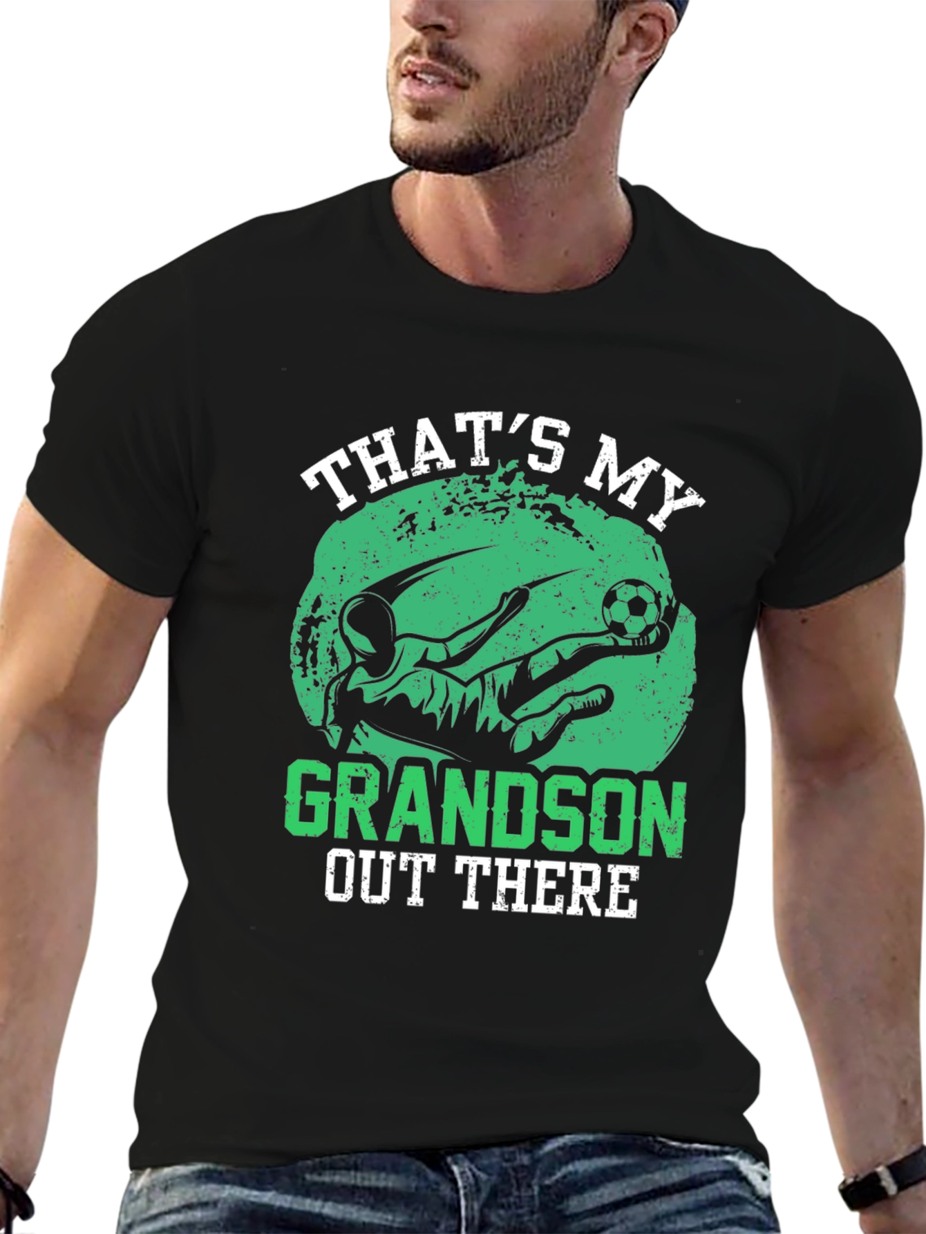 Thats My Grandson Soccer Graphic T-Shirt