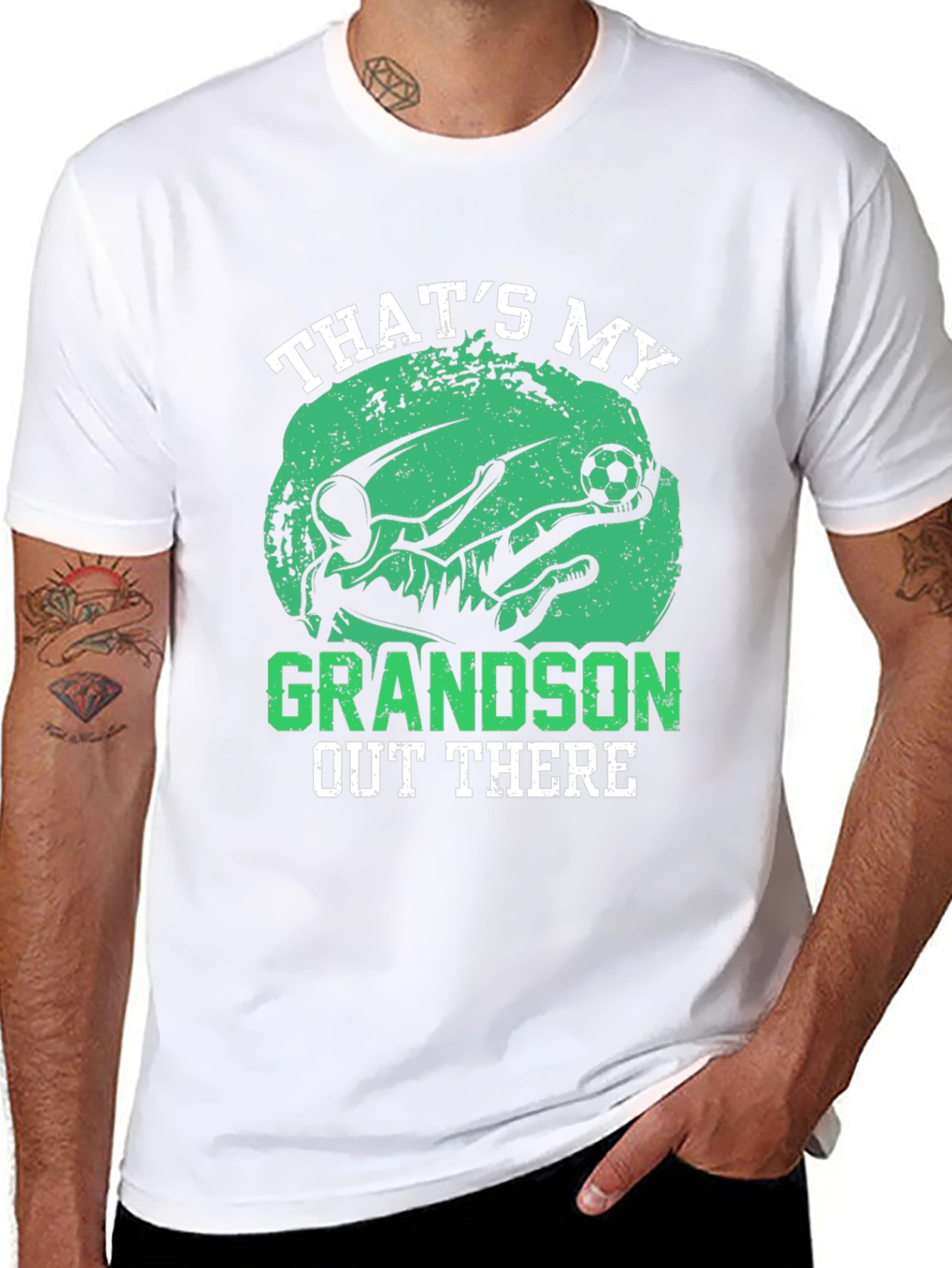 Thats My Grandson Soccer Graphic T-Shirt