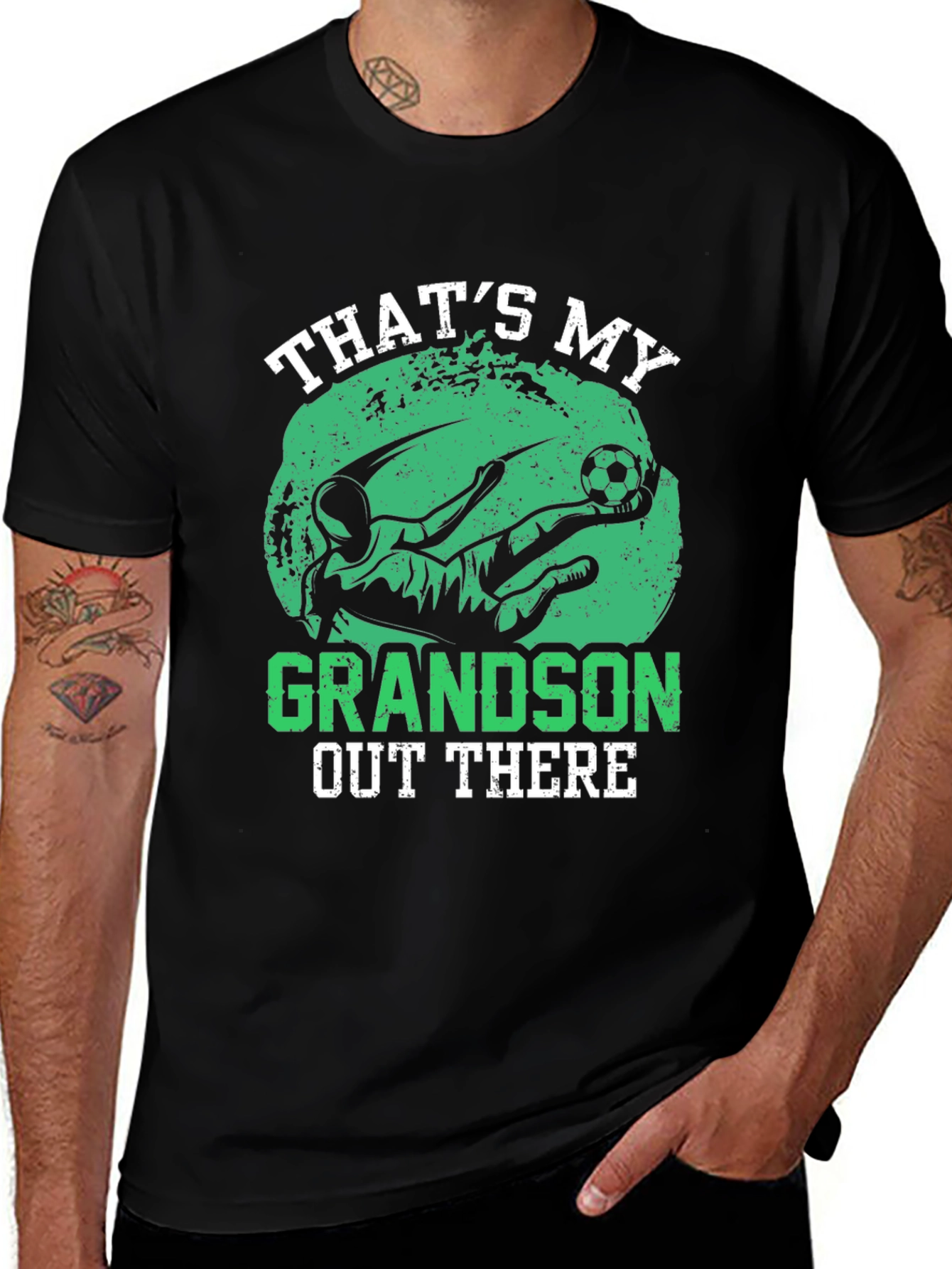 Thats My Grandson Soccer Graphic T-Shirt