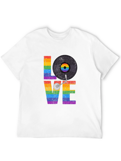 Love Vinyl Record LGBTQ Pride T-Shirt