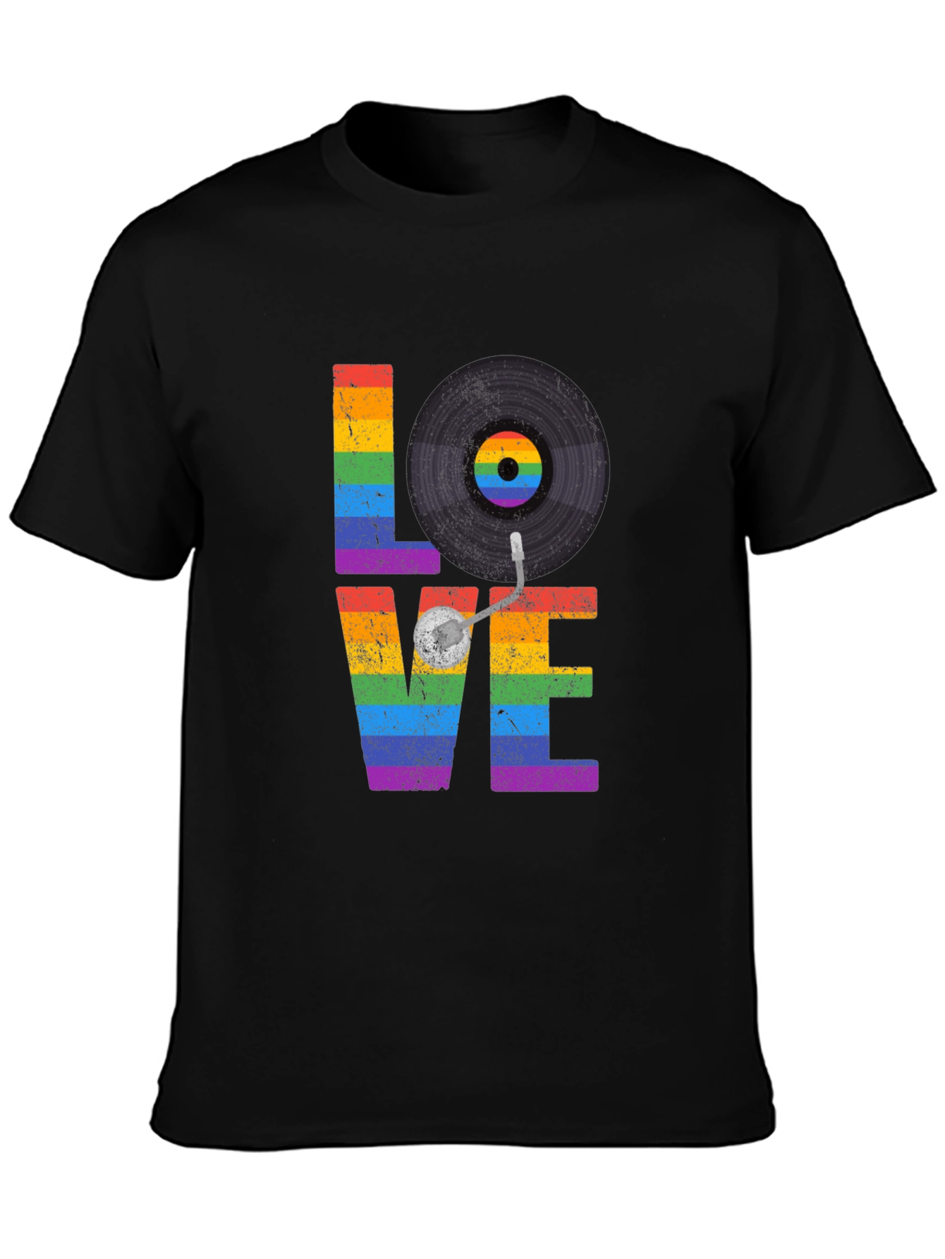 Love Vinyl Record LGBTQ Pride T-Shirt
