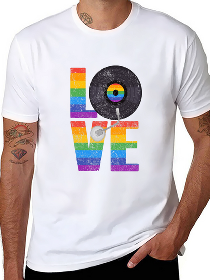 Love Vinyl Record LGBTQ Pride T-Shirt