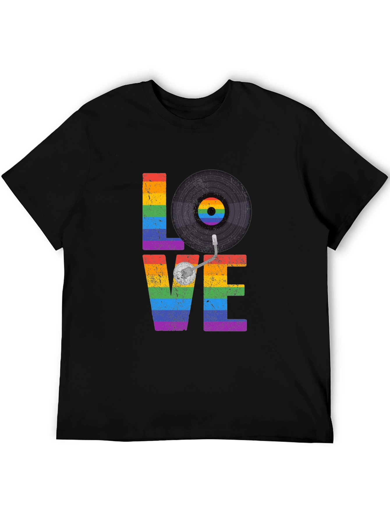 Love Vinyl Record LGBTQ Pride T-Shirt