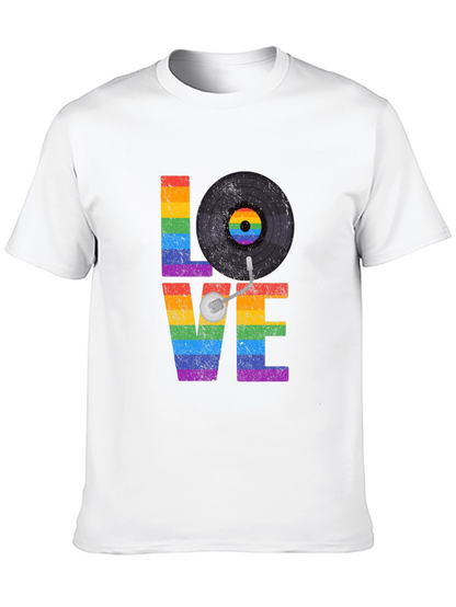 Love Vinyl Record LGBTQ Pride T-Shirt
