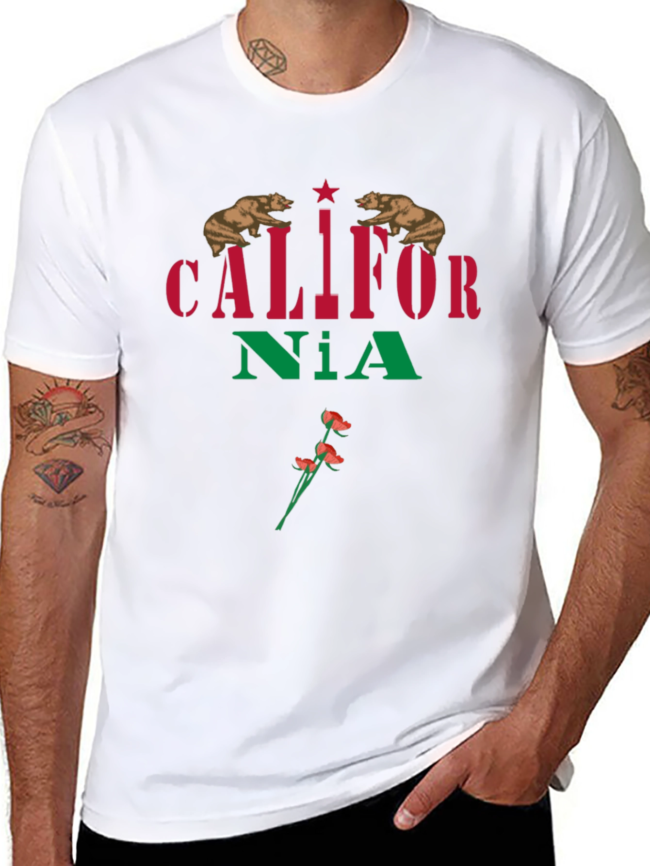 California State T-Shirt - Bear & Poppy Design