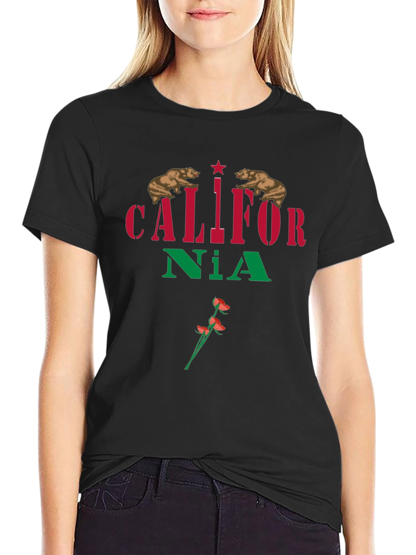 California State T-Shirt - Bear & Poppy Design