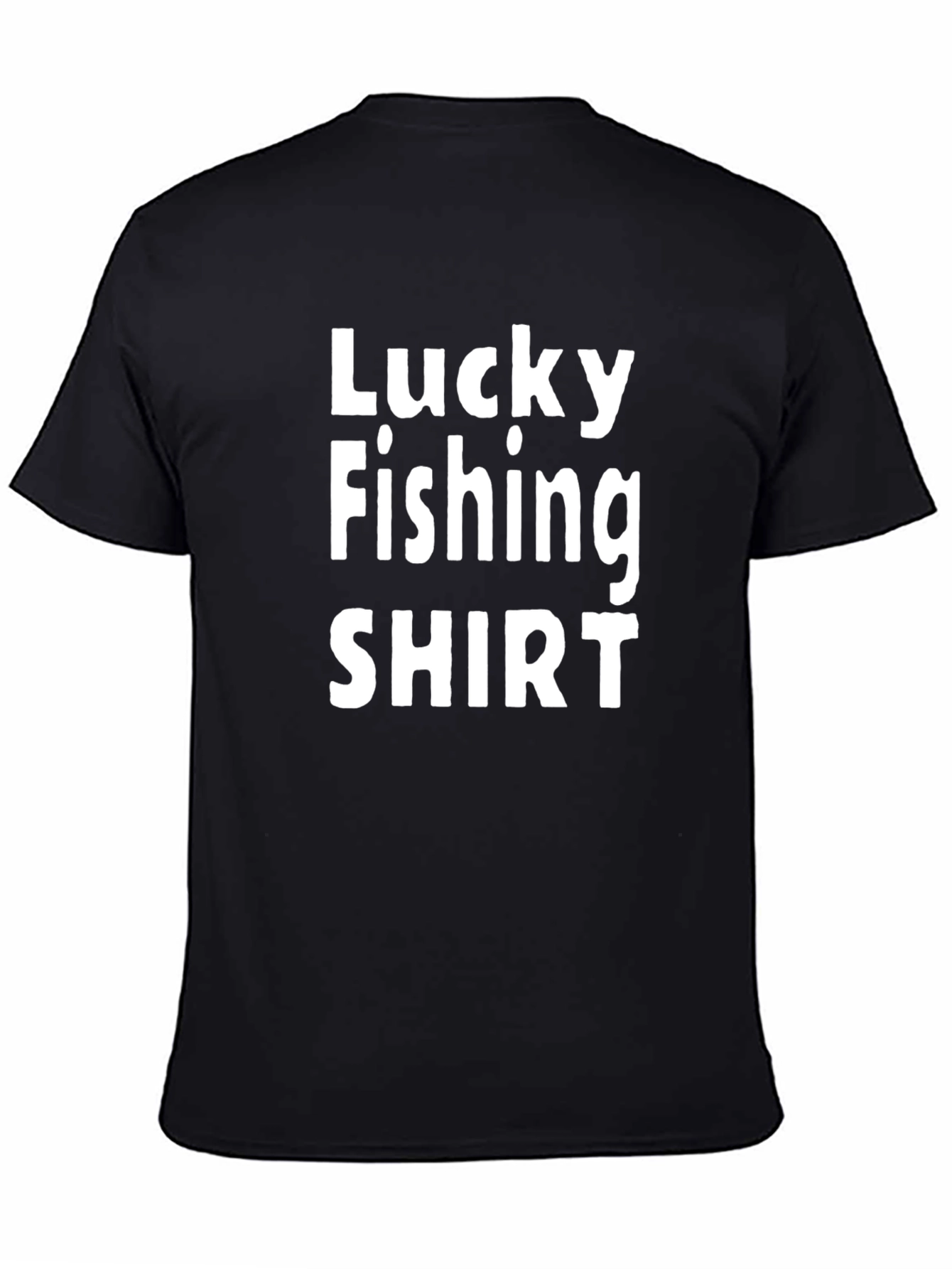 Lucky Fishing Shirt - Mens Black Tee