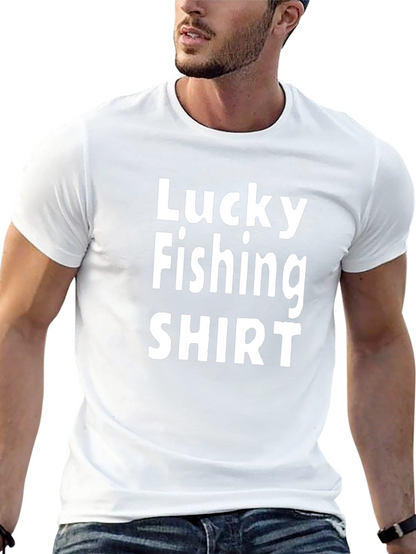 Lucky Fishing Shirt - Mens Black Tee