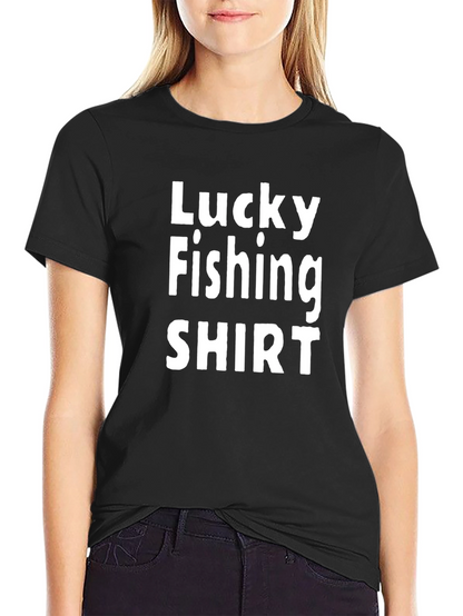Lucky Fishing Shirt - Mens Black Tee