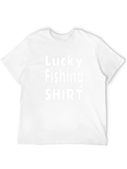 Lucky Fishing Shirt - Mens Black Tee