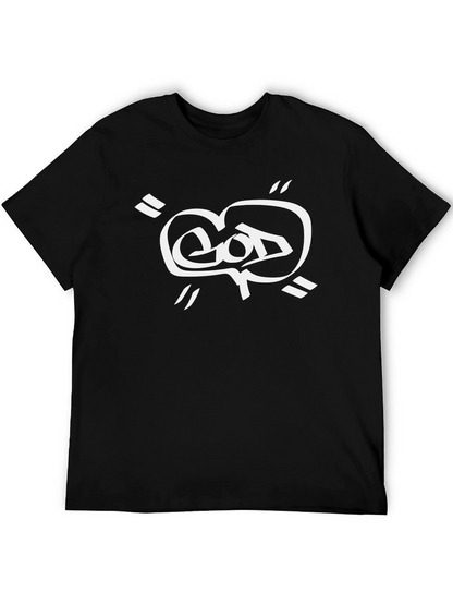 Black Graphic Tee - GOD Design