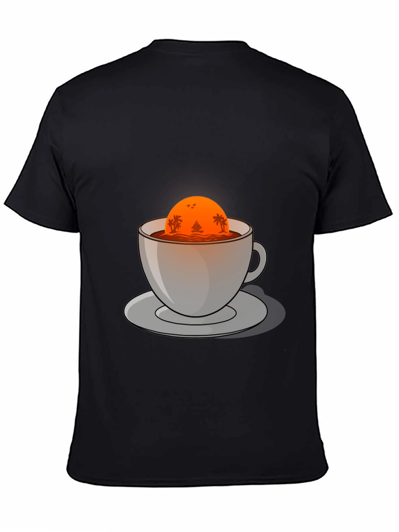 Sunset Coffee Graphic Tee - Island Vibes