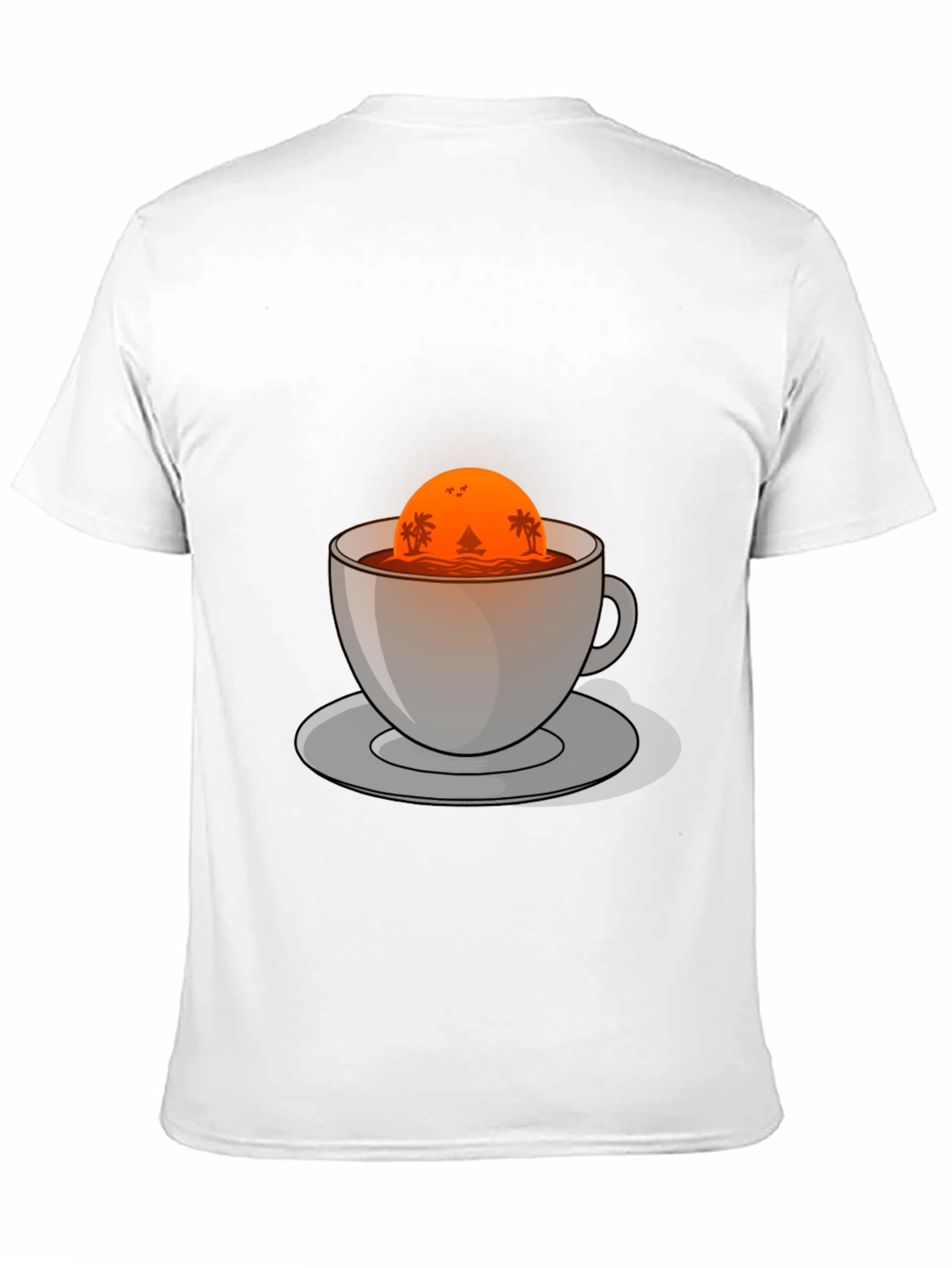 Sunset Coffee Graphic Tee - Island Vibes