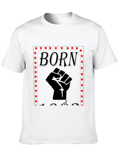 Born Black Fist Star Graphic Tee