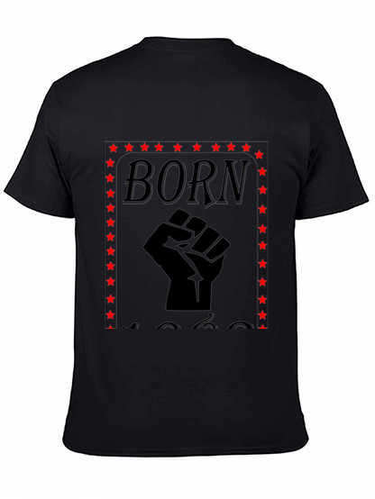 Born Black Fist Star Graphic Tee