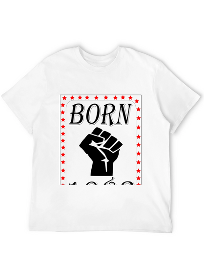 Born Black Fist Star Graphic Tee